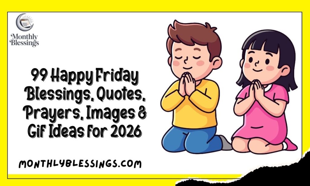 99 Happy Friday Blessings, Quotes, Prayers, Images & Gif Ideas for 2026