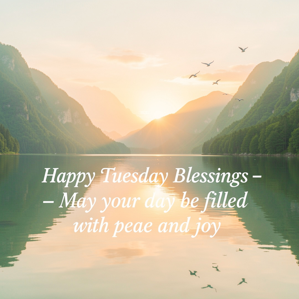 31 Beautiful Tuesday Blessing Images for Peaceful Morning