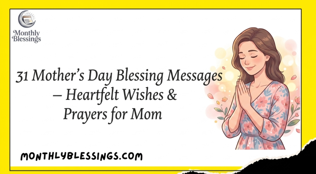 31 Mothers Day Blessing Messages – Heartfelt Wishes & Prayers for Mom